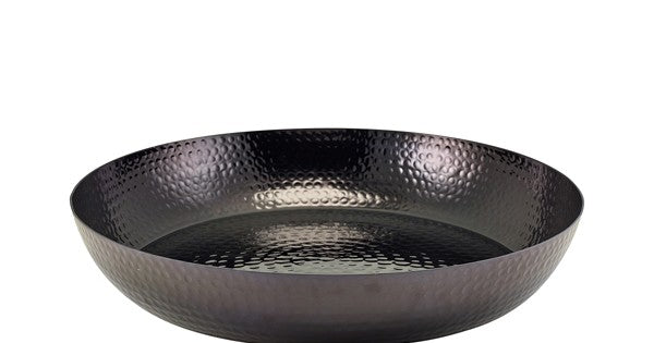 GenWare Black Hammered Aluminium Platter 44cm