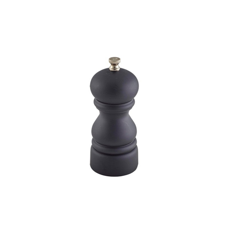 Genware Salt Or Pepper Grinder Matt Black 12.7cm