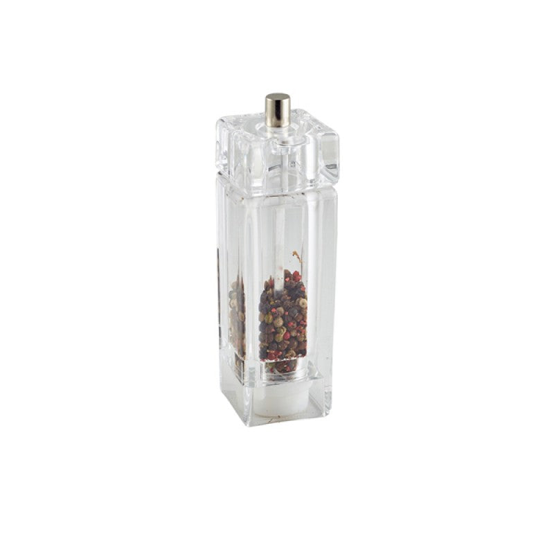 GenWare Clear Square Salt/ Pepper Grinder 15cm