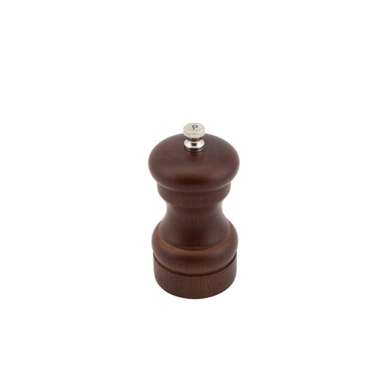 Genware Dark Wood Salt Or Pepper Grinder 10cm