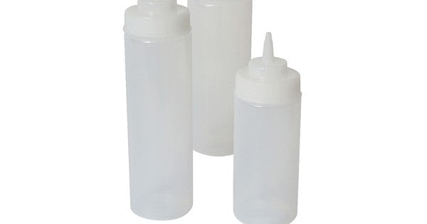 Squeeze Bottle Wide Neck Clear 16oz/ 47cl