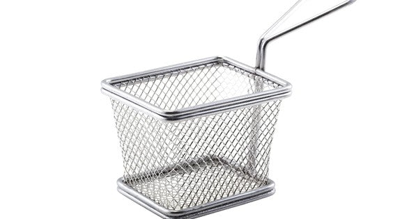 Serving Fry Basket Rectangular 10 X 8 X 7.5cm