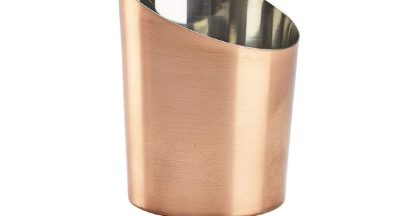 Copper Plated Angled Cone 9.5 x 11.6cm (Dia x H)