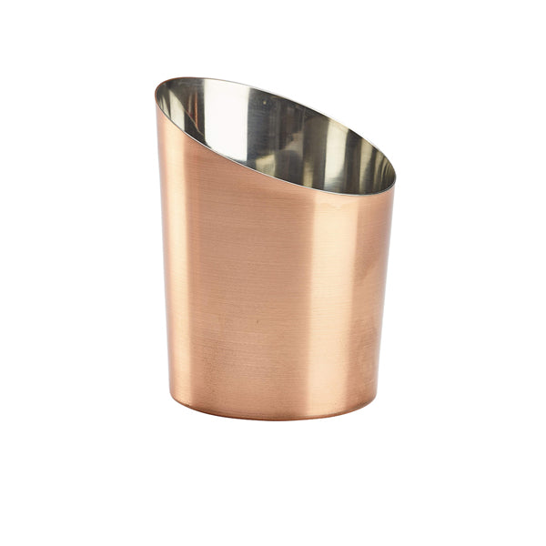 Copper Plated Angled Cone 9.5 x 11.6cm (Dia x H)