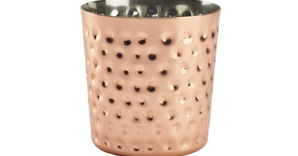 Hammered Copper Plated Serving Cup 8.5 x 8.5cm