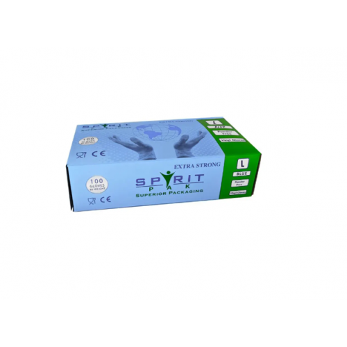 Spirit PF blue vinyl gloves XL (10x100)