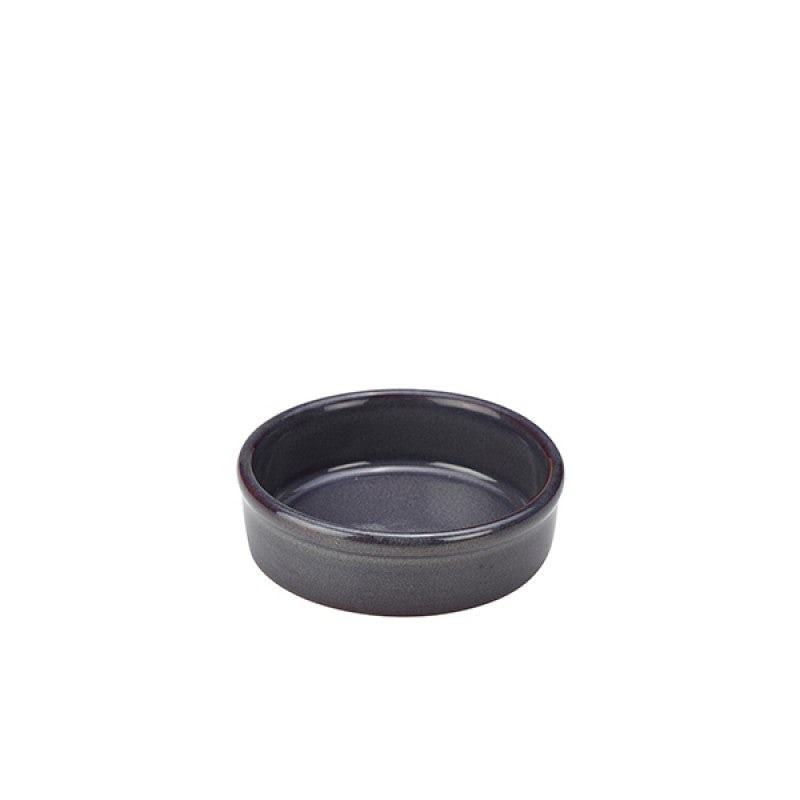 Rustic Stoneware Blue Tapas Dish 10cm