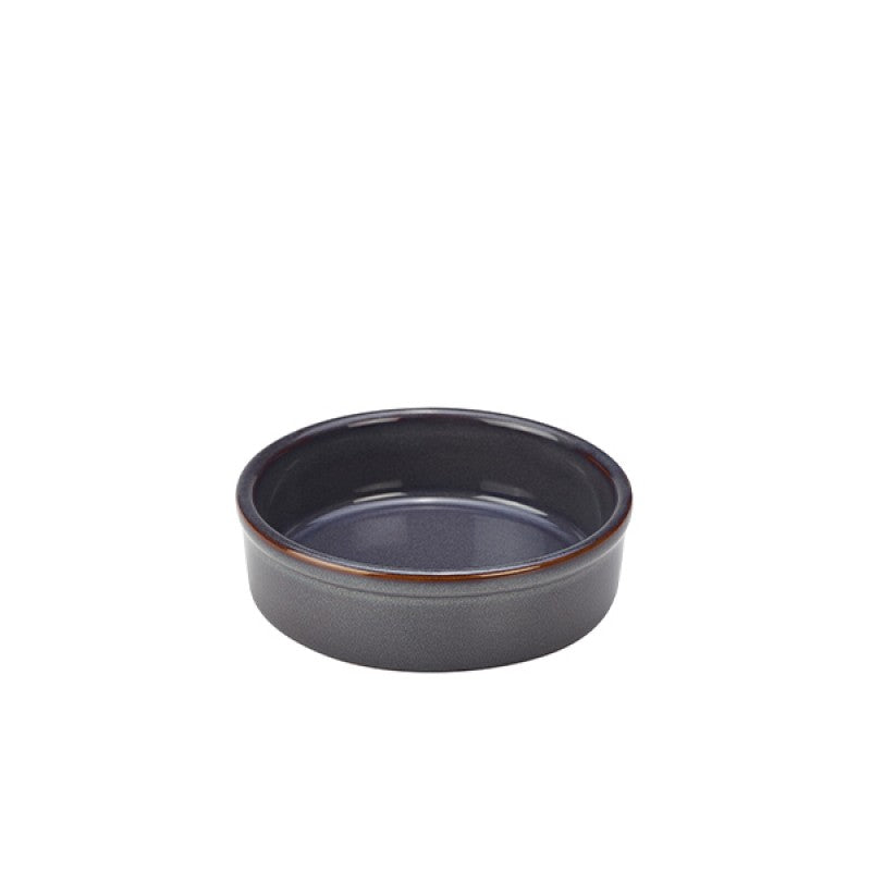 Rustic Stoneware Blue Tapas Dish 14.5cm