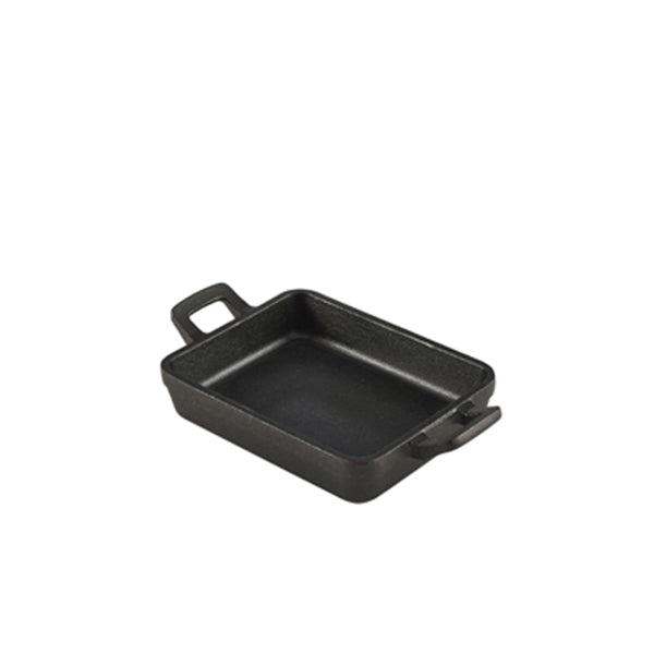 Mini Cast Iron Rectangular Dish 14x11x3cm