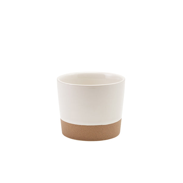 GenWare Kava White Stoneware Chip Cup 9 x 7.4cm