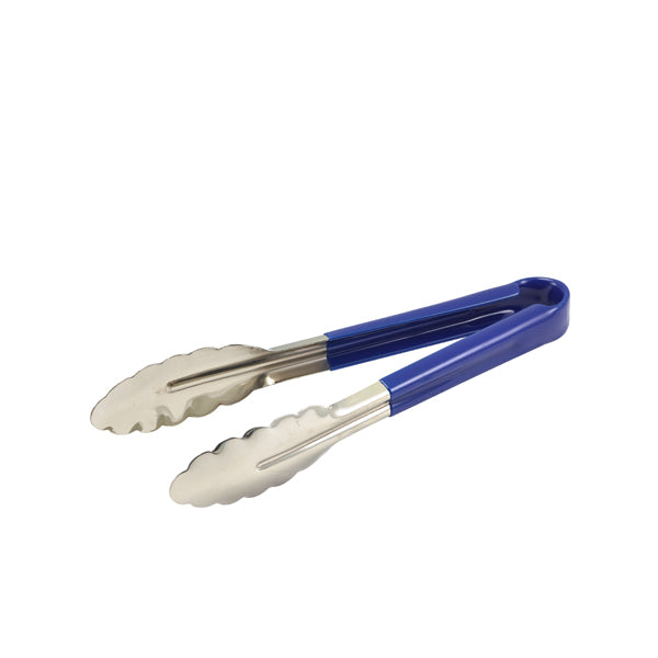 Genware Colour Coded St/St. Tong 31cm Blue