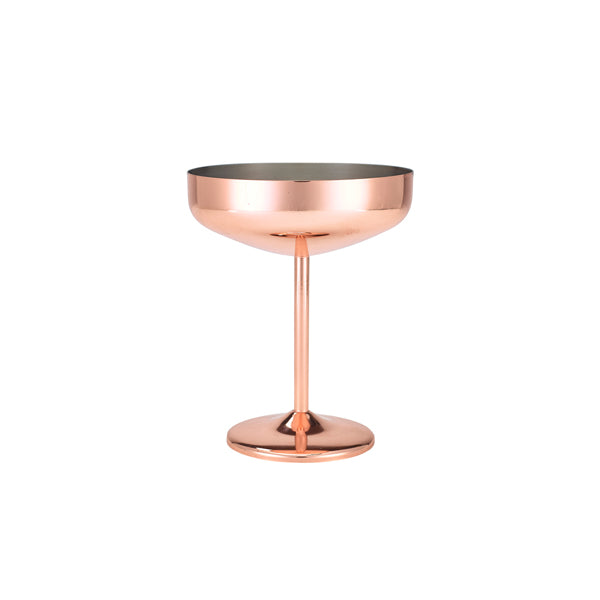 GenWare Copper Plated Cocktail Coupe Glass 30cl/ 10.5oz