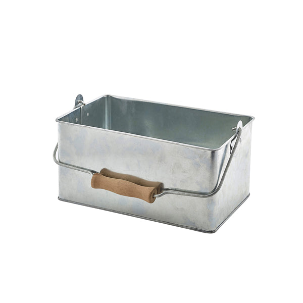 Galvanised Steel Rectangular Table Caddy 24.5x15.5x12.5cm