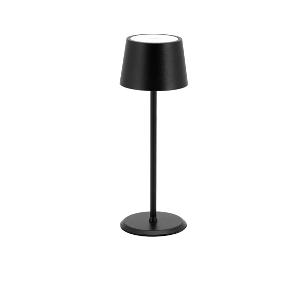 Monte Carlo LED Cordless Table Lamp Black 22cm