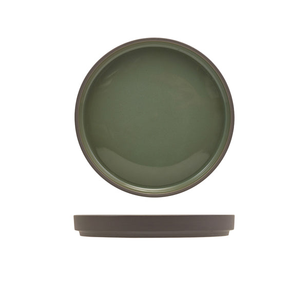 Kava Porcelain Green Presentation Plate 18cm