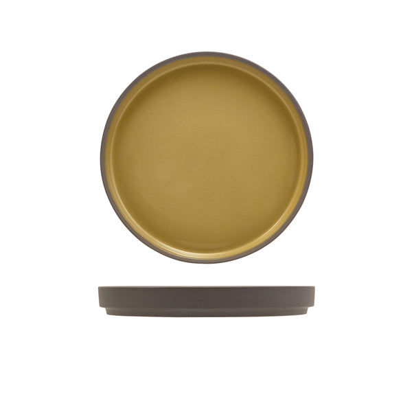 Kava Porcelain Yellow Presentation Plate 18cm
