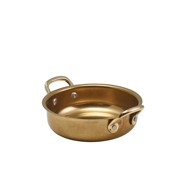 GenWare Gold Vintage Steel Round Dish 13.5 x 3.75cm