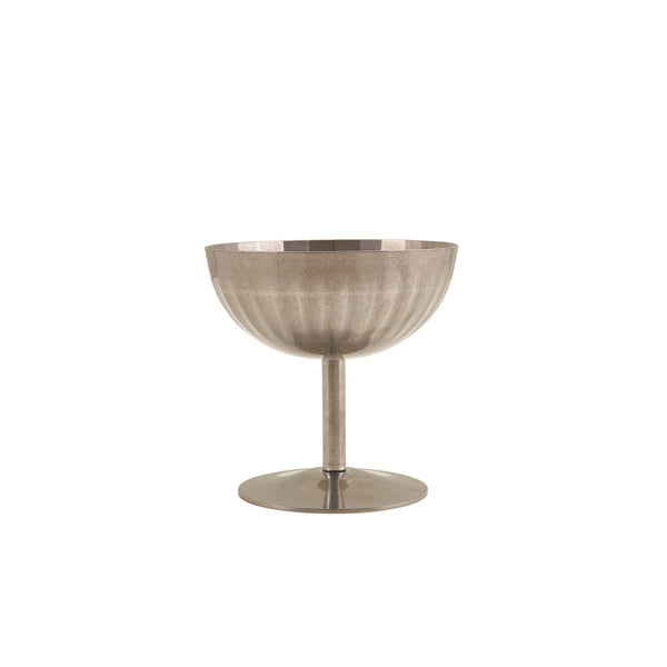 Fluted Vintage Steel Stemmed Sundae Cup 10cm