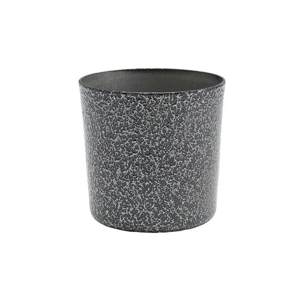Stainless Steel Serving Cup 8.5 x 8.5cm Hammered Silver