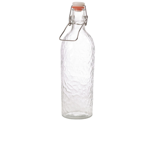 Glass Hammered Swing Bottle 1L/ 35oz