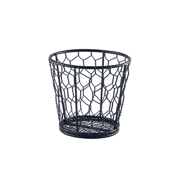 Black Wire Basket 12cm Dia