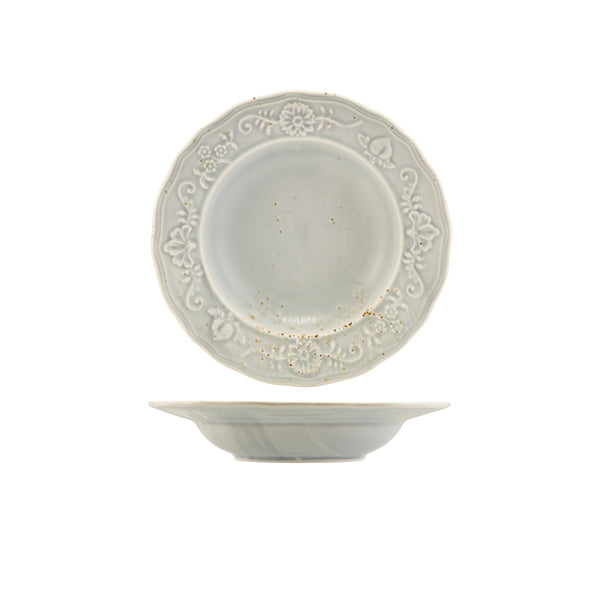 Reverie Porcelain Iris Deep Winged Plate 23cm