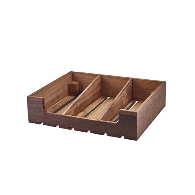 Rustic Wooden Display Crate GN 1/2