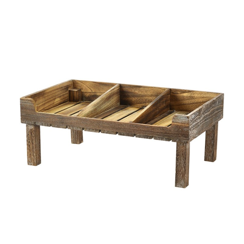 Rustic Wooden Display Crate Stand