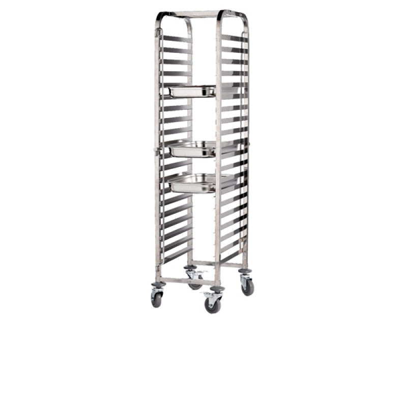 St/St. Gastronorm 1/1 Trolley 20 Shelves
