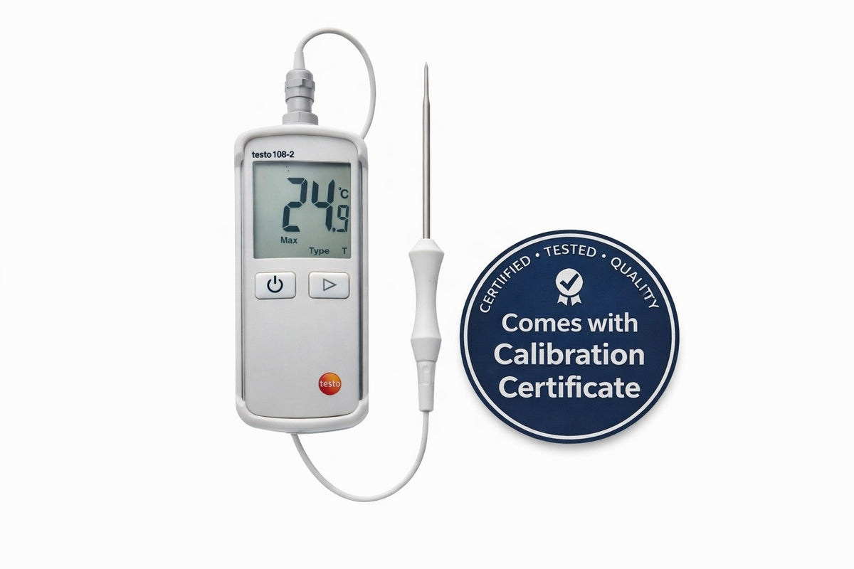 Testo 108 Digital Thermometerc/w Calibration Certificate