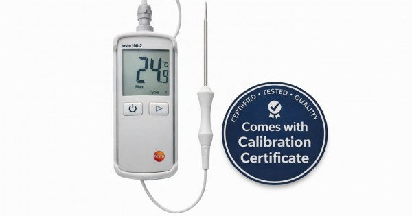 Testo 108 Digital Thermometerc/w Calibration Certificate