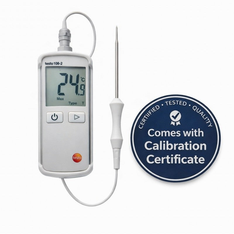 Testo 108 Digital Thermometerc/w Calibration Certificate