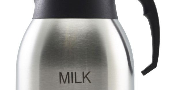 Milk Inscribed St/St Vacuum Push Button Jug