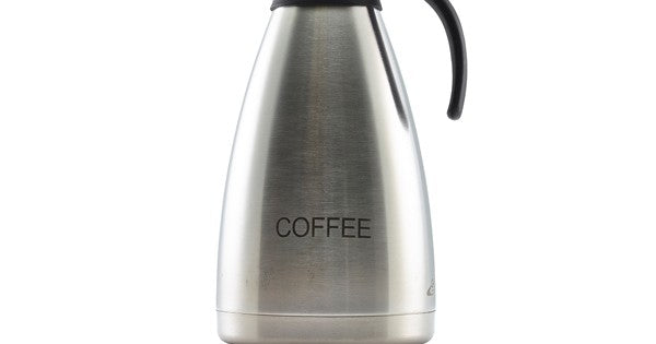 Coffee Inscribed St/St Contemporary Vac. Jug