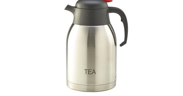 Tea Inscribed St/St Vacuum Jug 2.0L