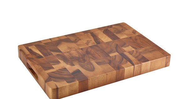 Acacia Wood End Grain Chopping Board 18 x 12 x 1.75"