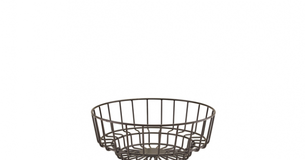 GenWare Black Deco Display Basket 25 x 10cm