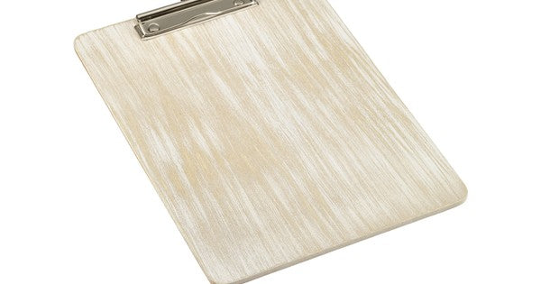 White Wash Wooden Menu Clipboard A4 24x32x0.6cm