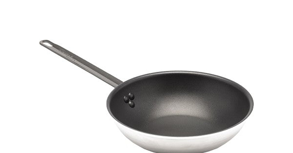 Non Stick Teflon Aluminium Flat Base Wok 30cm