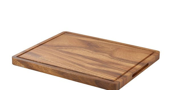 Genware Acacia Wood Serving Board 34 x 22 x 2cm