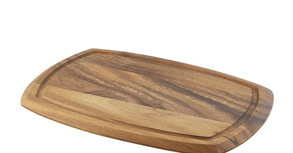 Genware Acacia Wood Serving Board 36 x 25.5 x 2cm