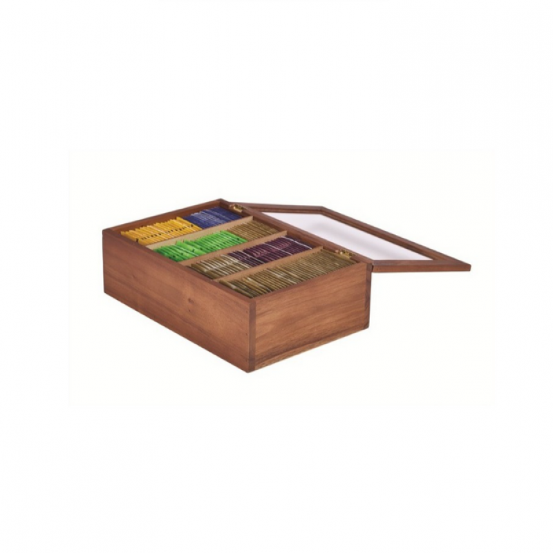 Acacia Wood Tea Box 30 x 20 x 10cm