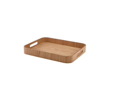 GenWare Light Wood Veneer Butlers Tray 35.5 x 28cm