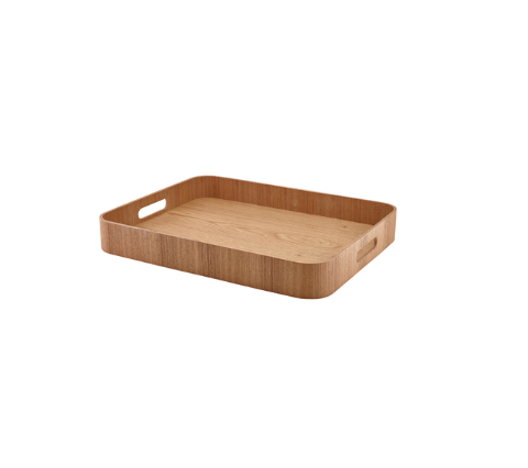 GenWare Light Wood Veneer Butlers Tray 45.5 x 36cm