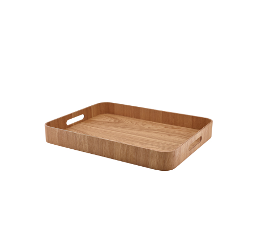 GenWare Light Wood Veneer Butlers Tray 50 x 38cm