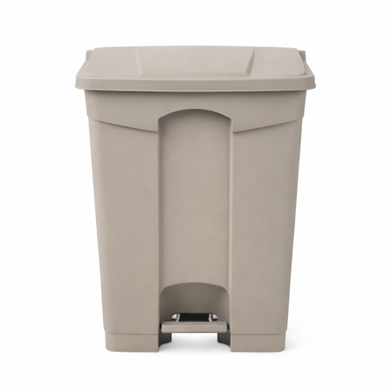 Jantex Kitchen Pedal Bin Beige - 65Ltr