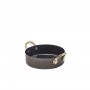 GenWare Black Vintage Steel Oval Dish 24.5 x 17.5cm