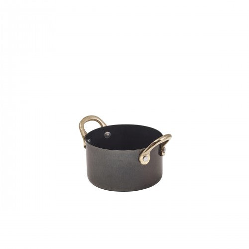 GenWare Black Vintage Steel Mini Casserole Dish 9 x 5.25cm