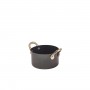 GenWare Black Vintage Steel Oval Dish 24.5 x 17.5cm