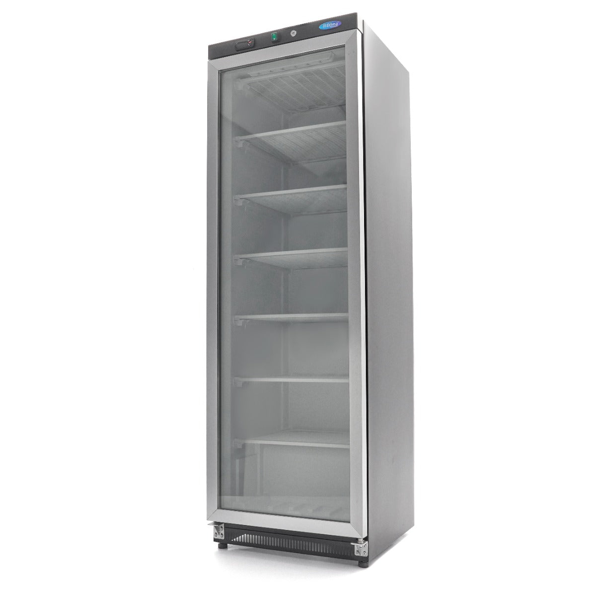 Freezer - 400L - Black - with Glass Door